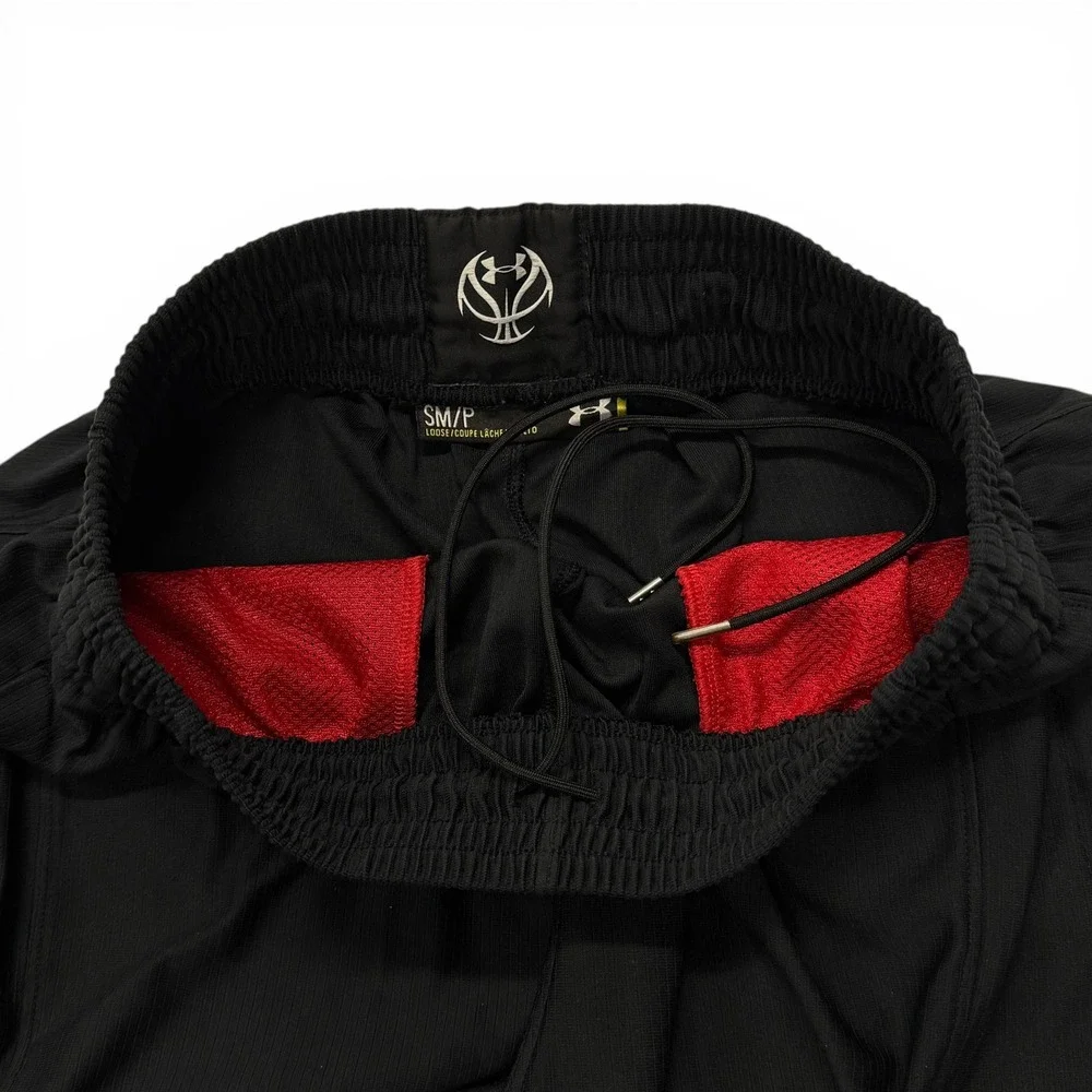 Under Armour Kids SC30 Stephen‎ Curry Basketball Shorts Black Red Small S